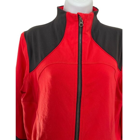 Lululemon Forme Jacket Women's Size 12 Red Black - Picture 2 of 8